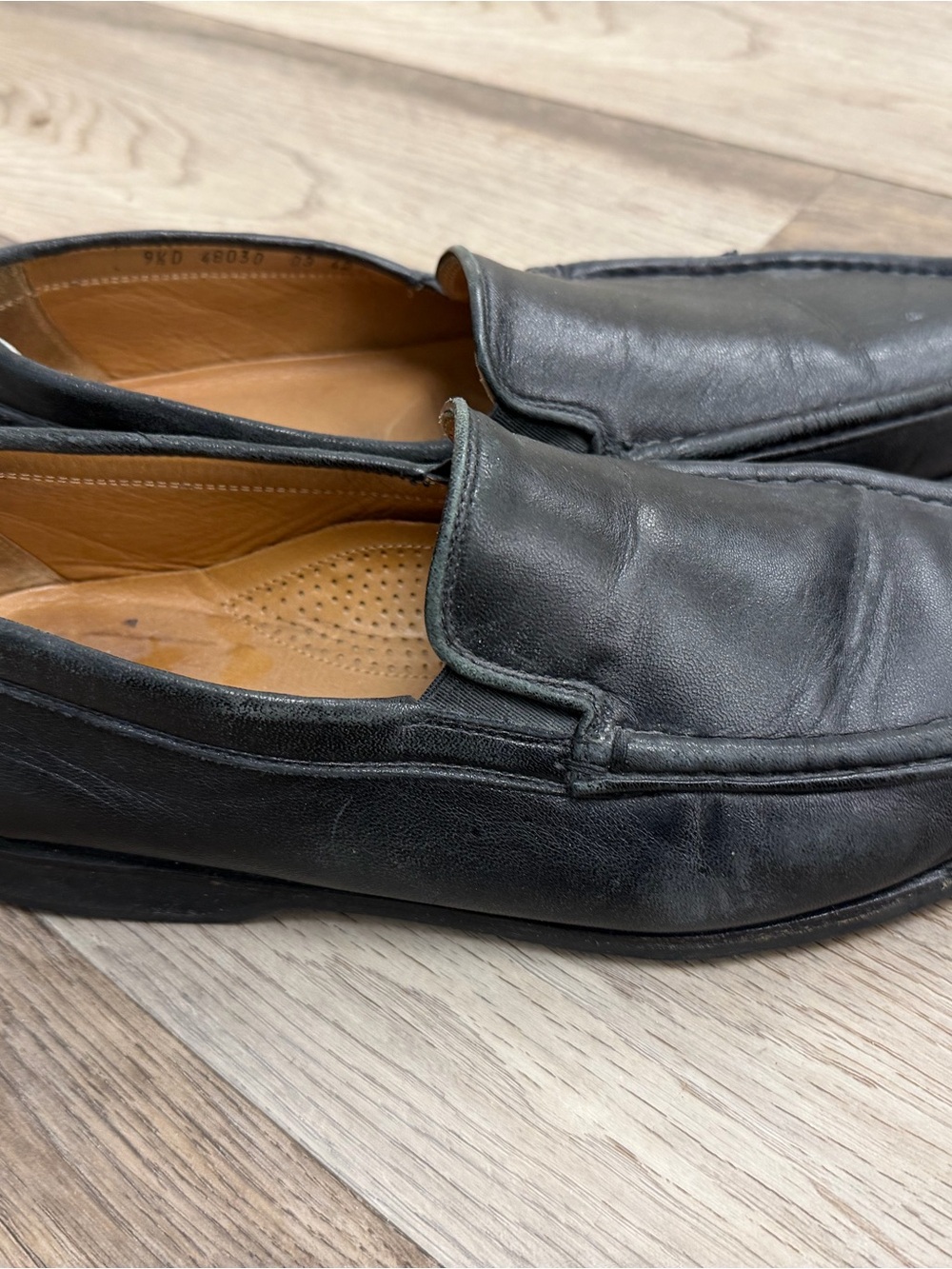 Allen Edmonds Black Leather Slip-On Loafers